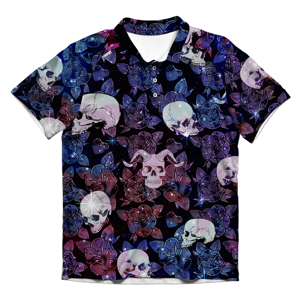 Skull and Roses Men's Polo Shirt