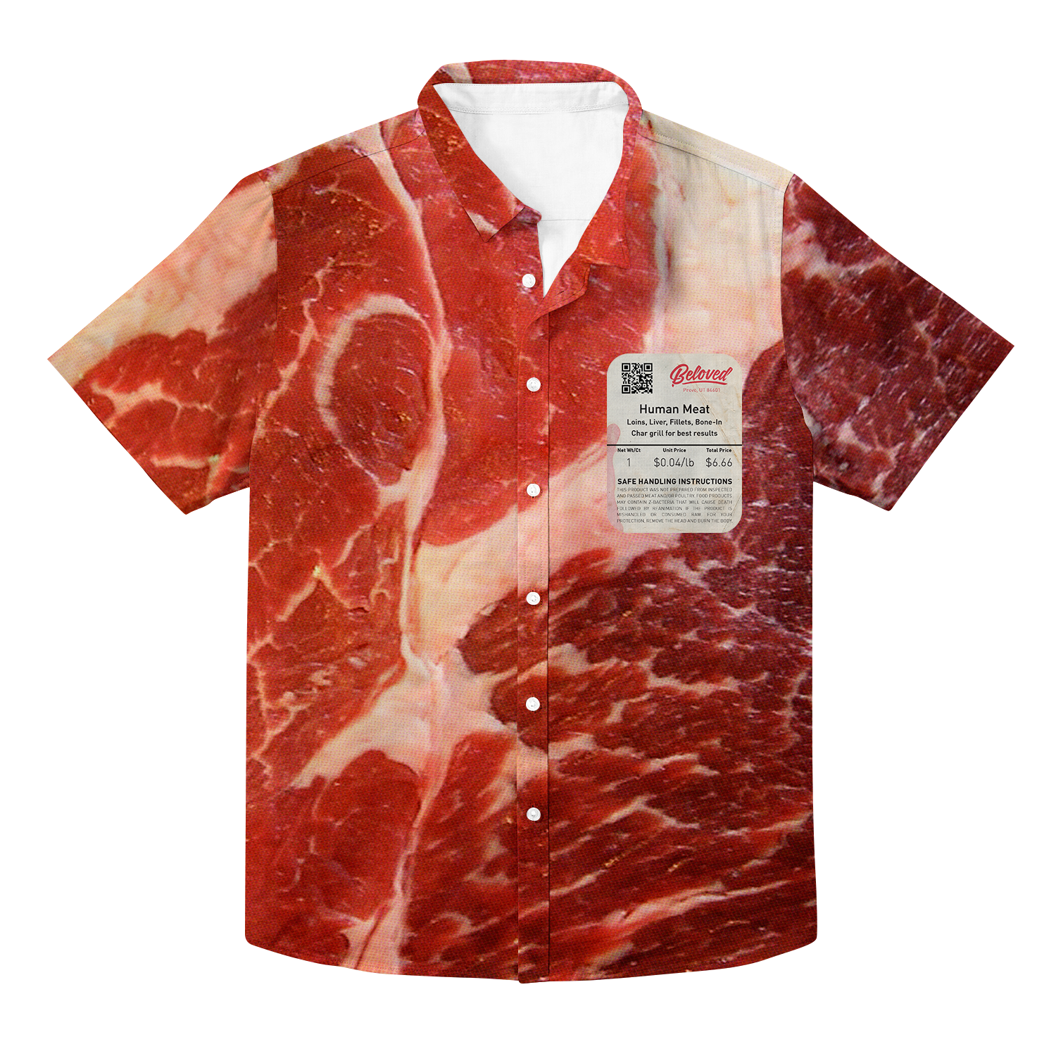 Human Meat Hawaiian Button Up – Beloved Shirts