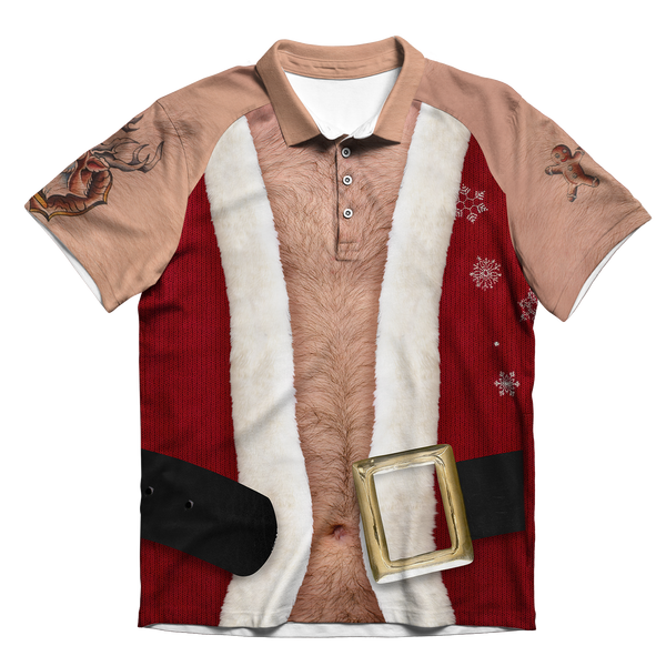 Sexy Christmas Vest Men's Polo Shirt