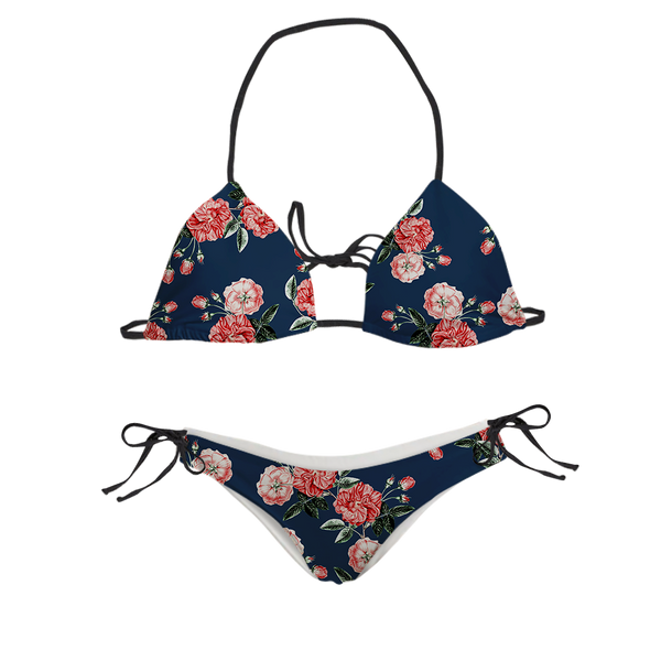 Vintage Rose Sling Bikini Swimsuit
