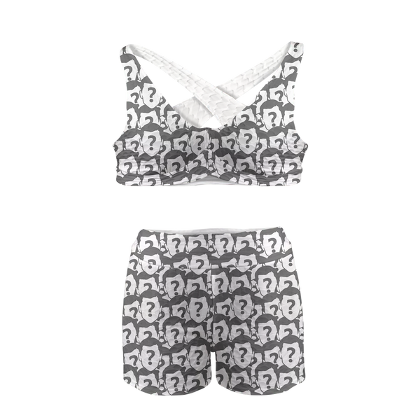 All Over Face Custom Sports Bra Suit