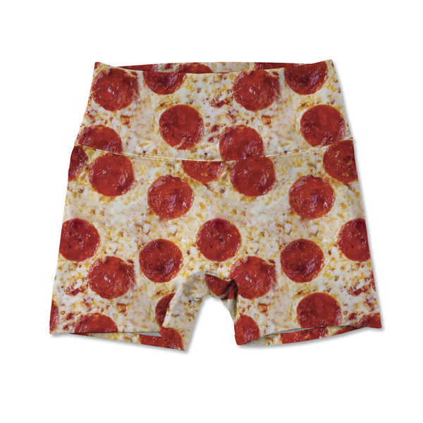 Women's Active Shorts - Pizza