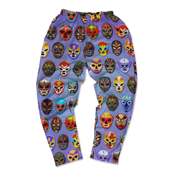 Lucha Libre Masks Muscle Pants