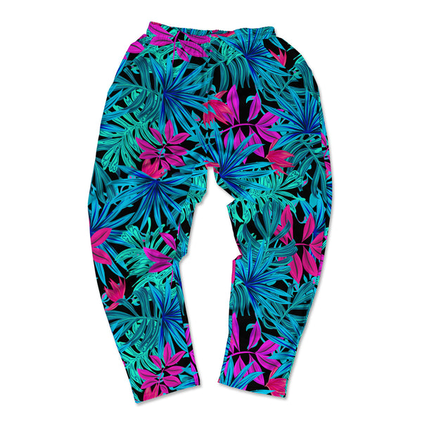 Tropical Leaves Muscle Pants