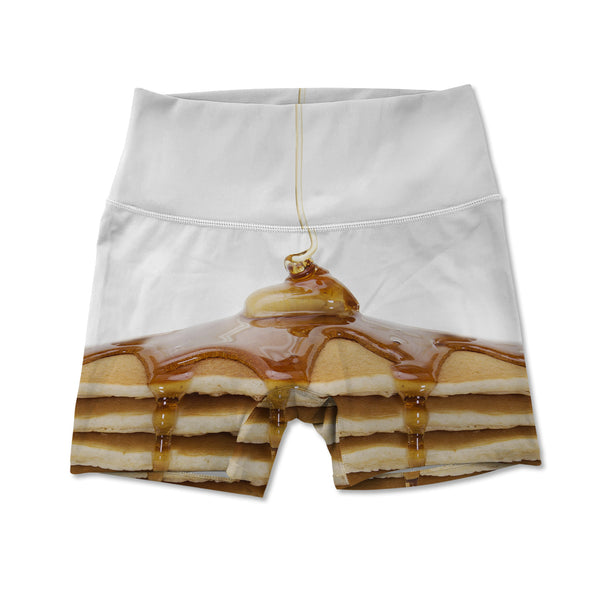 Women's Active Shorts - Pancake Stack