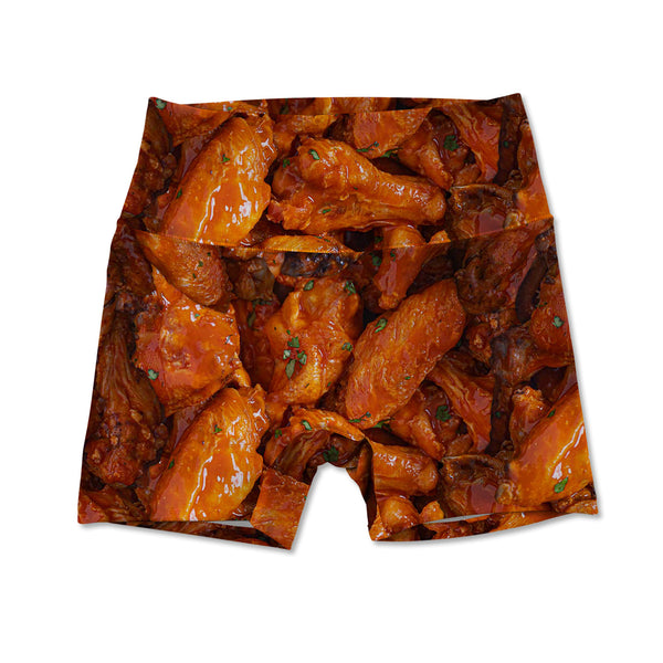Women's Active Shorts - Chicken Wings