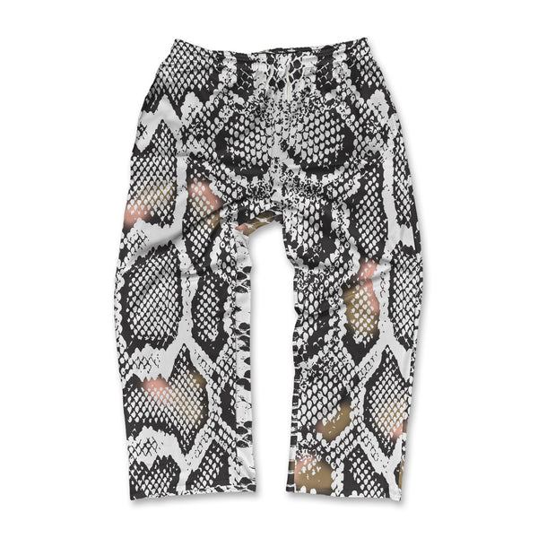 White Snake Skin Unisex Lounge Pants