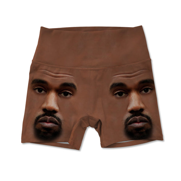 Women's Active Shorts - Kanye Face