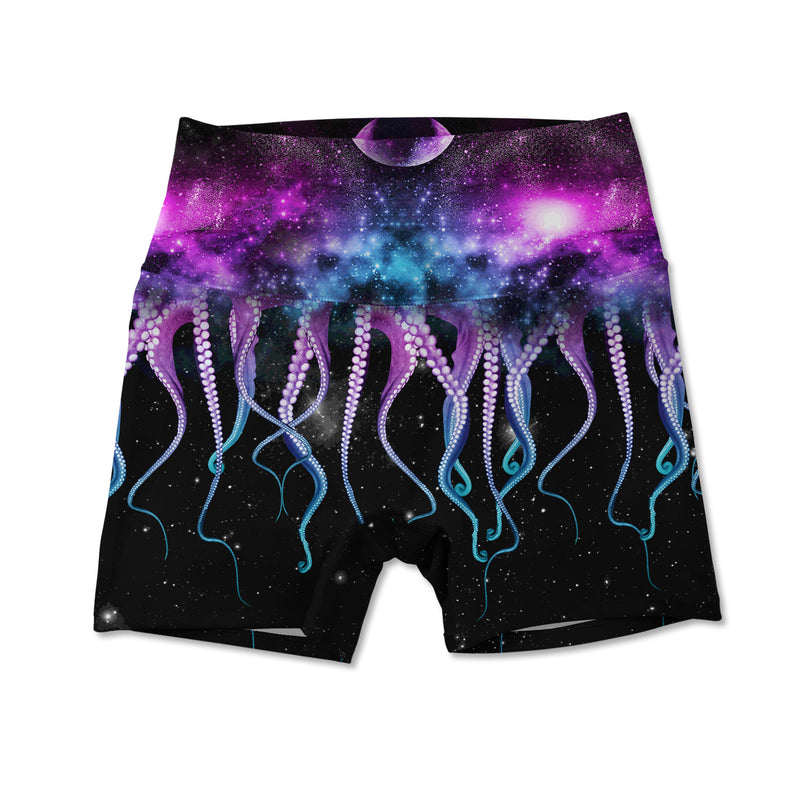 Women's Active Shorts - Octo Galaxy