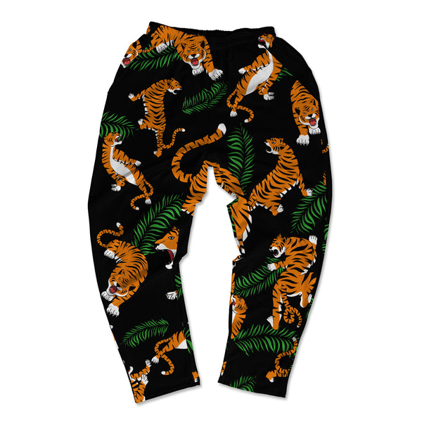 Tiger And Leaves Muscle Pants