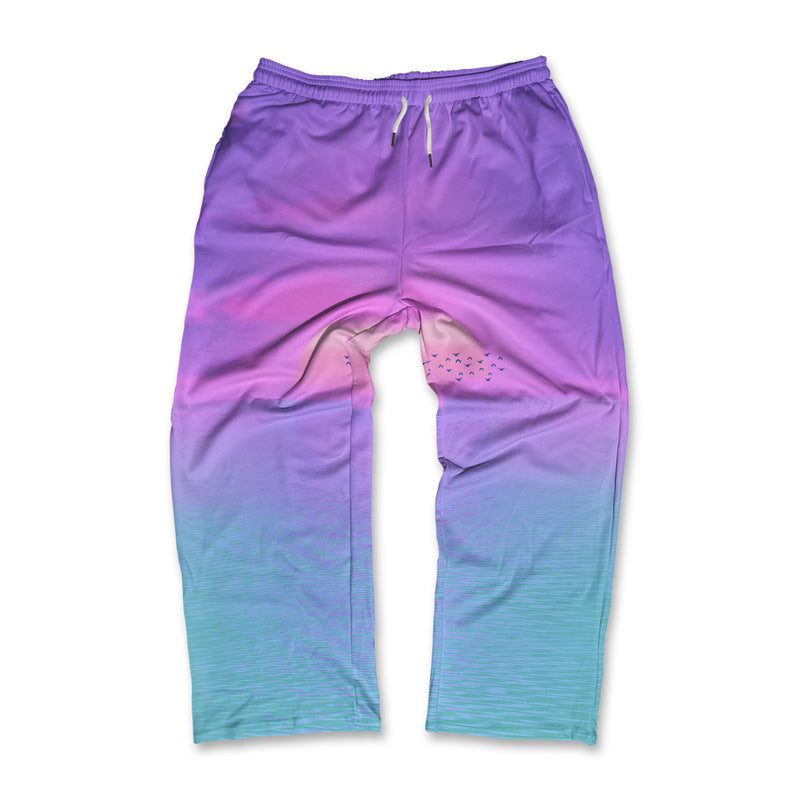 Beach Sunset Vaporwave Unisex Lounge Pants