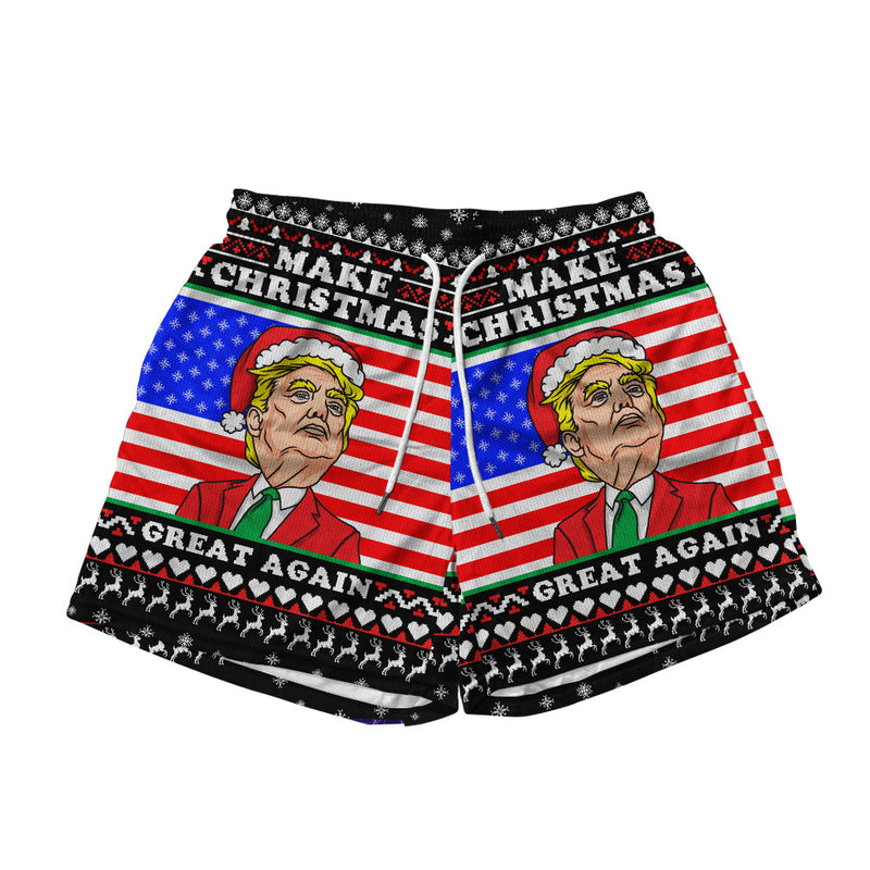 Make Christmas  Great Again Mesh Shorts