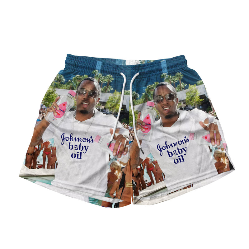 Baby Oil Party Mesh Shorts