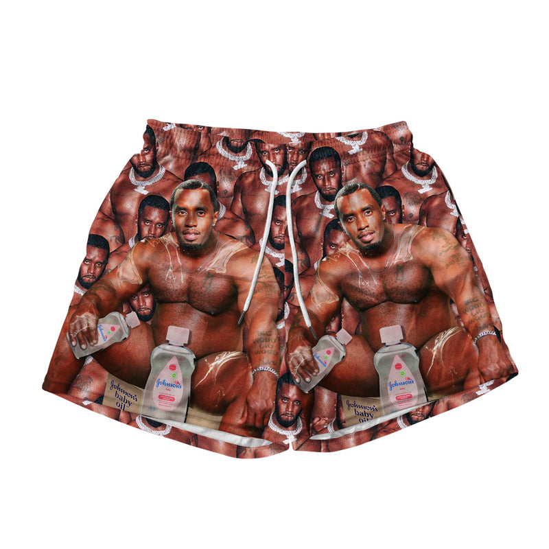 Diddy Oil Mesh Shorts