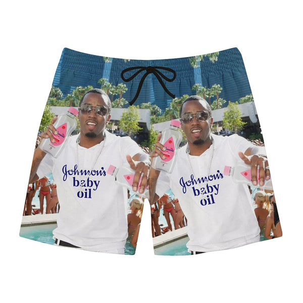 Baby Oil Party Swim Trunks