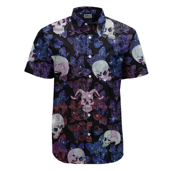 Skull and Roses Button Up
