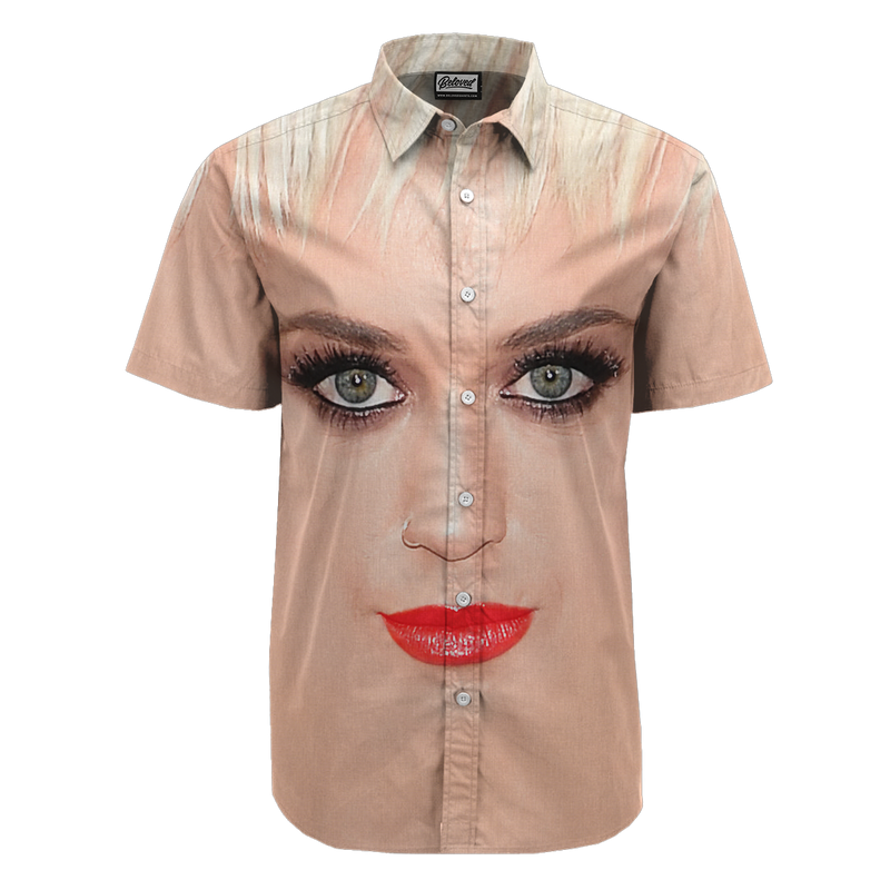 Katy Perry Face Button Up