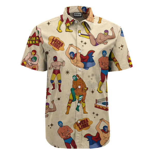 Lucha Libre Pattern Button Up