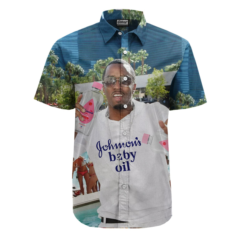 Baby Oil Party Button Up