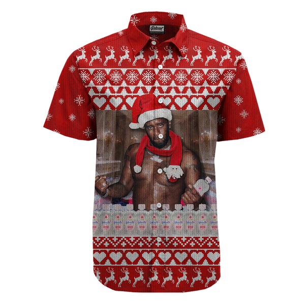 Diddy Oil Christmas Button Up