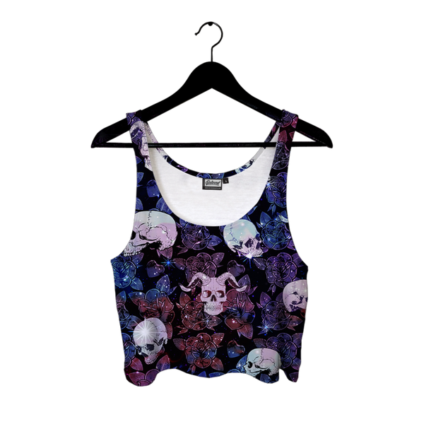 Skull and Roses Crop Top