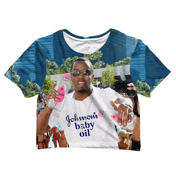 Baby Oil Party Crop Tee