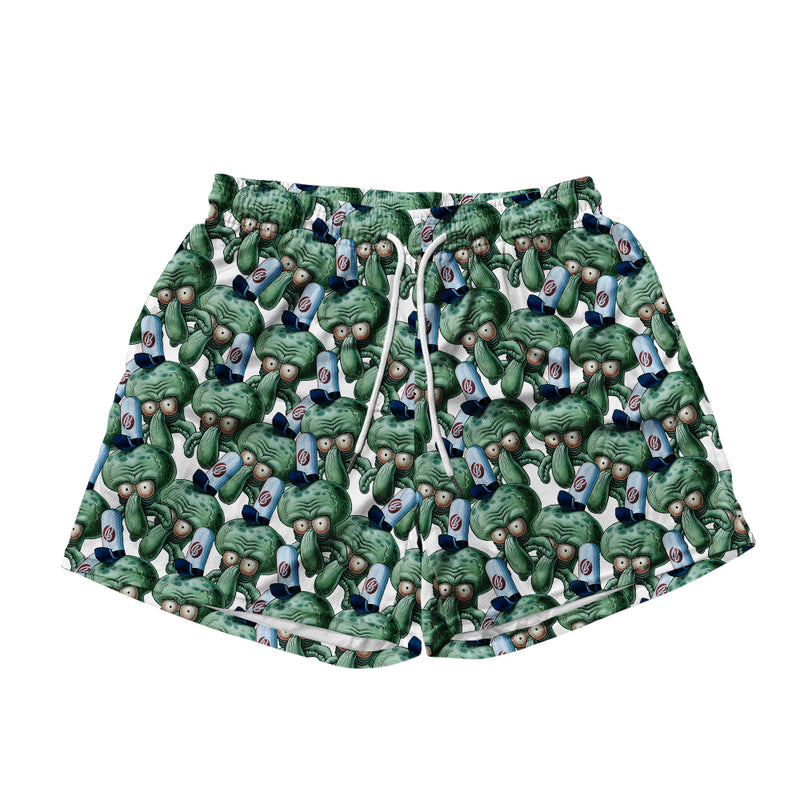 Funny Squidward Mesh Shorts