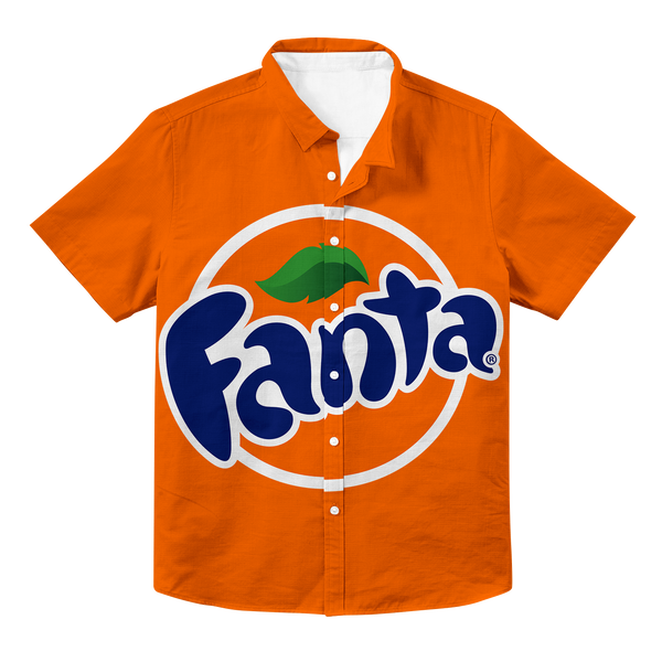 Fanta Orange Juice Hawaiian Button Up
