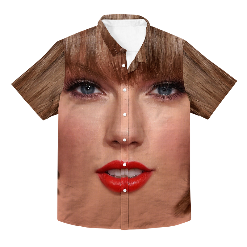 Taylor's Face Hawaiian Button Up