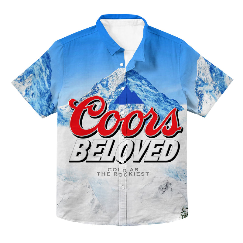 Coors Beloved Hawaiian Button Up