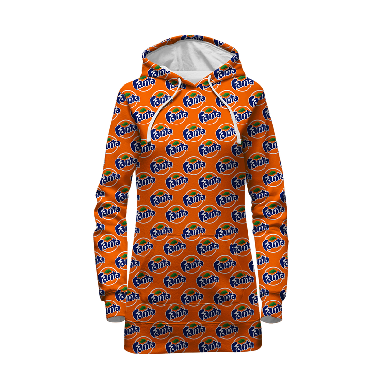 Fanta Pattern Hoodie Dress