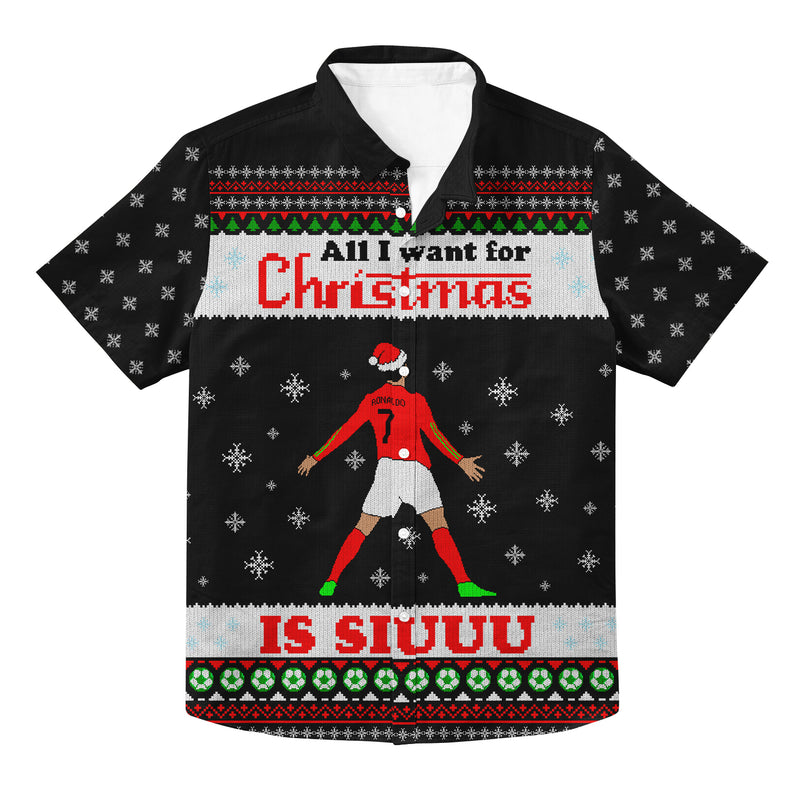 Christmas Siu Hawaiian Button Up