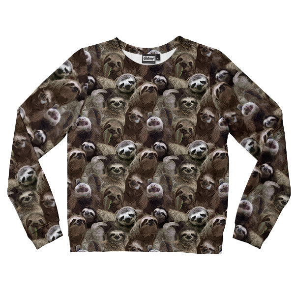 Sloth Pattern Kids Sweatshirt