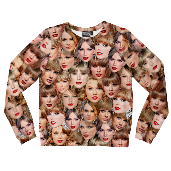 Taylor Allover Face Kids Sweatshirt