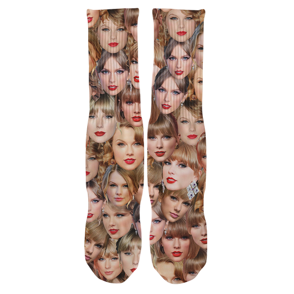 Taylor Allover Face Socks