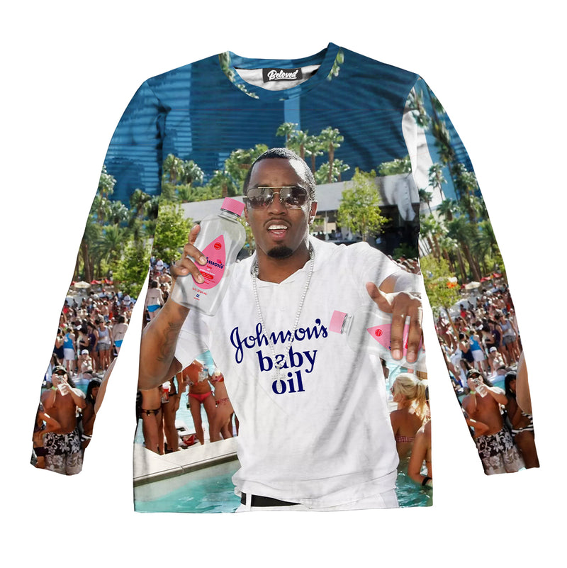 Baby Oil Party Unisex Long Sleeve Tee