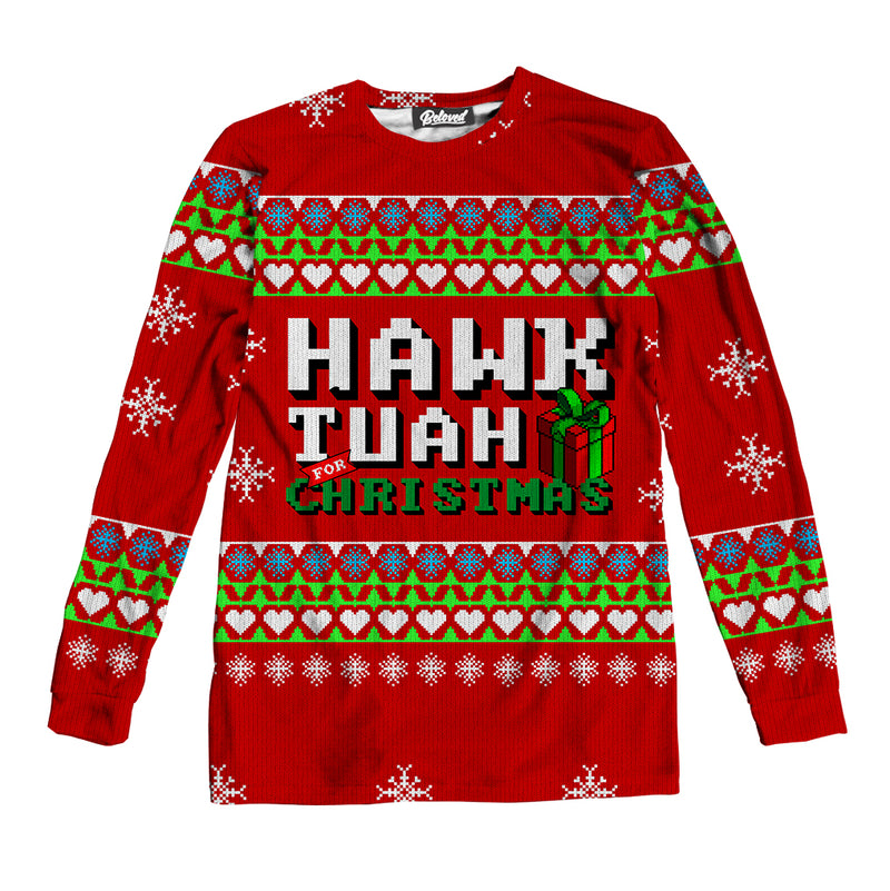 Hawk Tuah For Christmas Unisex Long Sleeve Tee