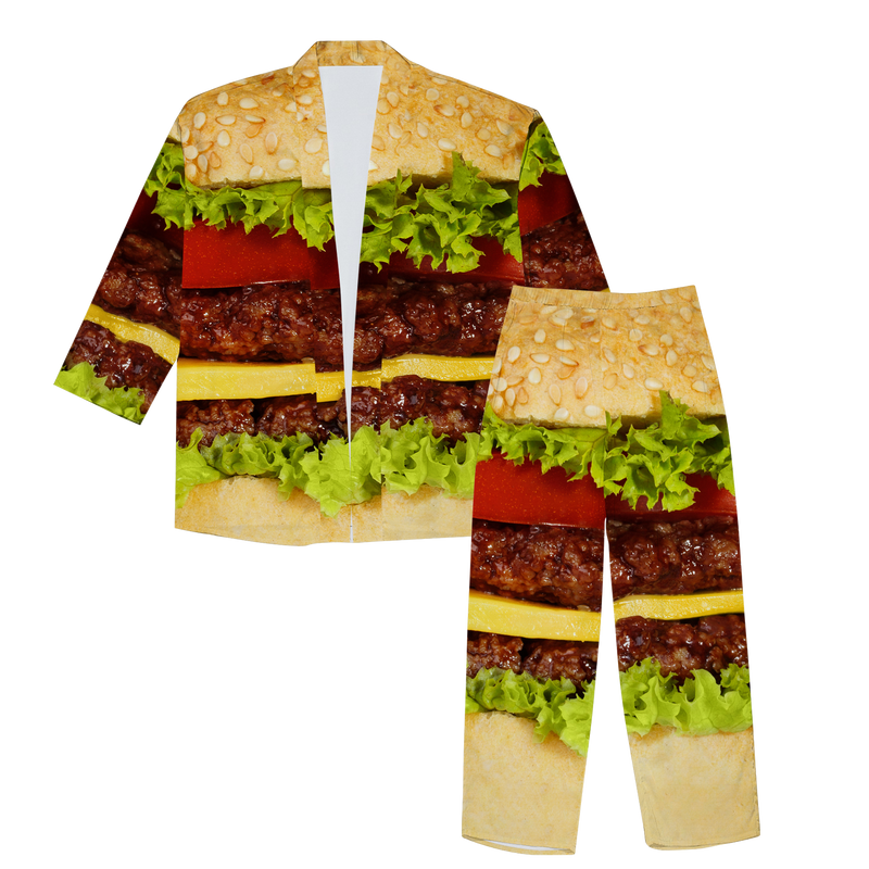 Burger Men's Pajama Set
