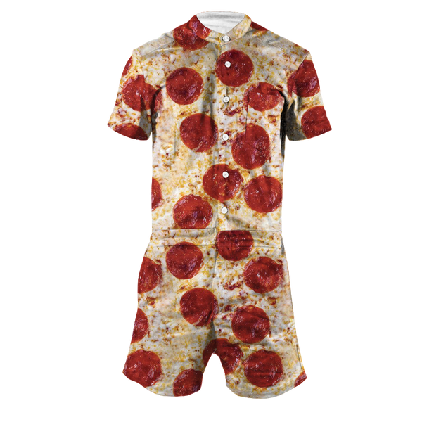 Pizza Men's Romper