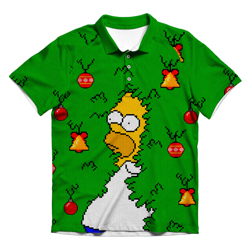 Homer Gone Christmas Men's Polo Shirt