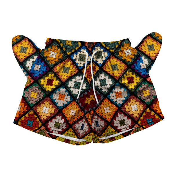 Grandma Crochet Mesh Shorts