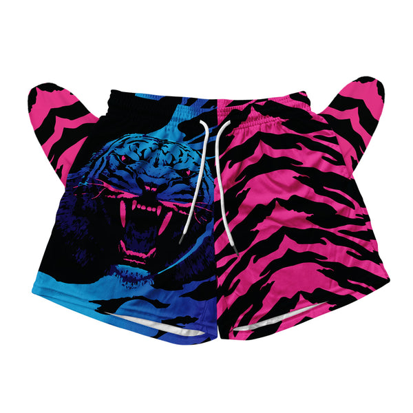 Neon Tiger Mesh Shorts
