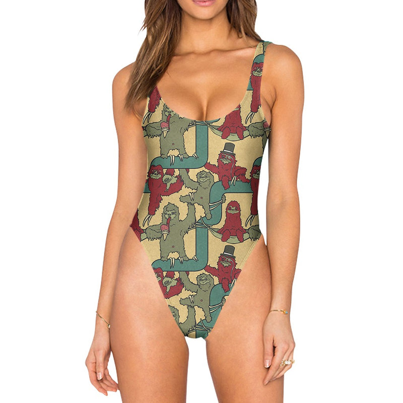 Let's Hang Out Swimsuit - High Legged