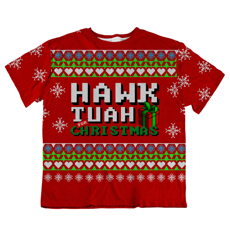 Hawk Tuah For Christmas Oversized Tee