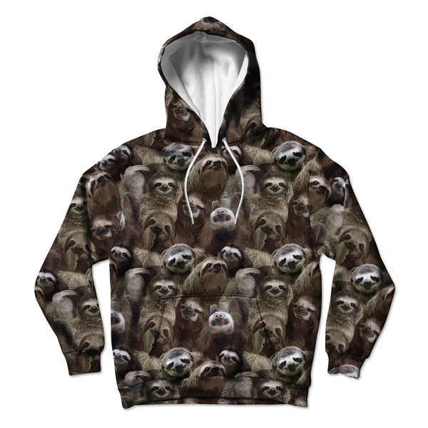 Sloth Pattern Unisex Hoodie