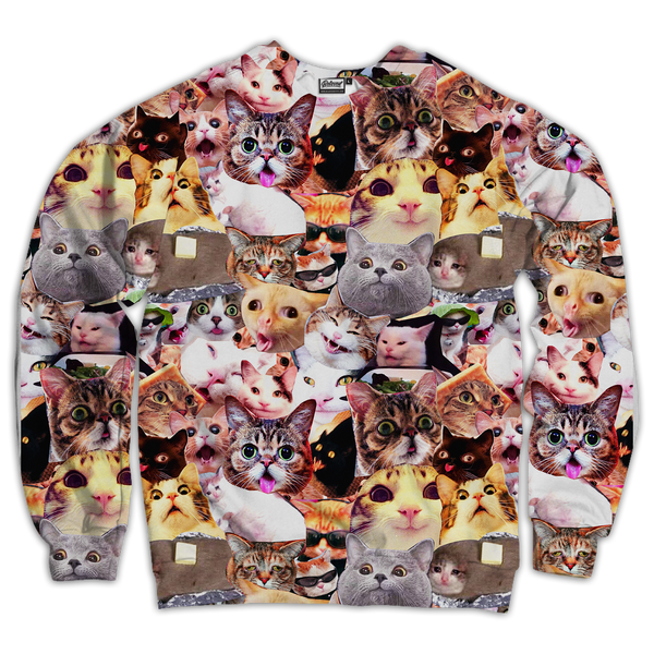 Cats Meme Face Unisex Sweatshirt