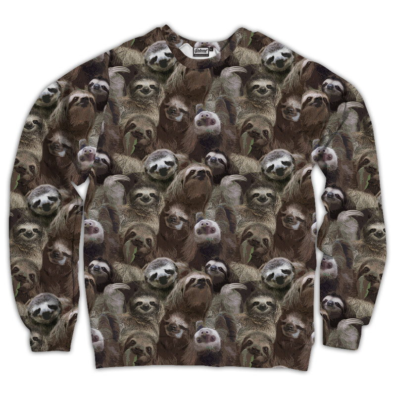 Sloth Pattern Unisex Sweatshirt