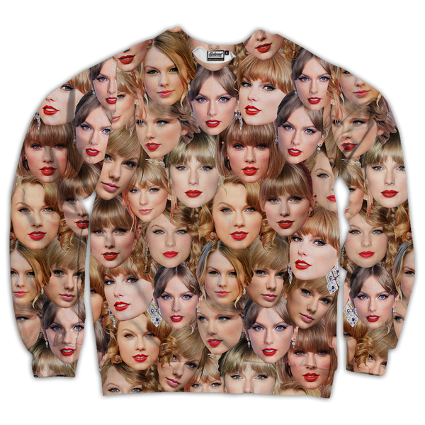 Taylor Allover Face Unisex Sweatshirt