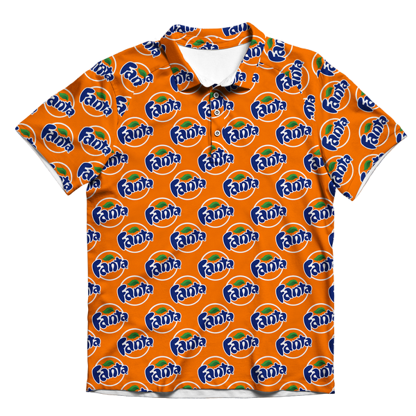Fanta Pattern Men's Polo Shirt