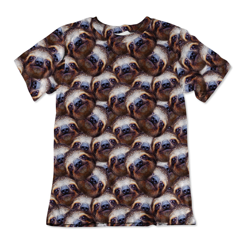Sloth All Over Face Unisex Tee